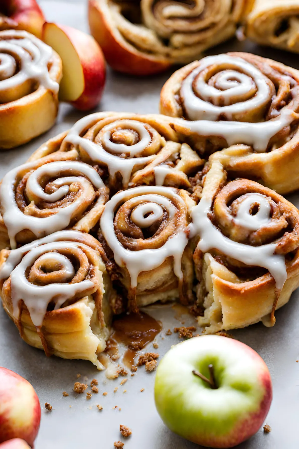 Glazing and Serving Suggestions for Apple Pie Cinnamon Rolls