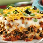 Mexican taco lasagna recipe