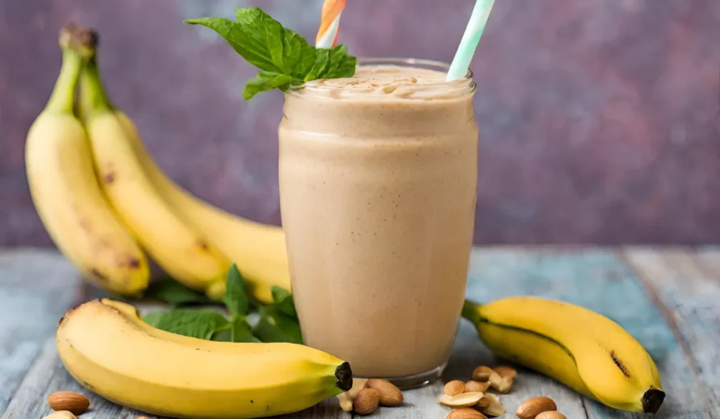 Tropical Smoothie Peanut Butter Banana Smoothie Recipe