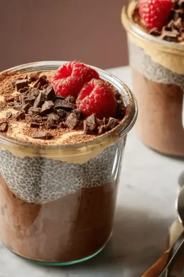 High-Protein Peanut Butter & Chocolate Chia Pudding