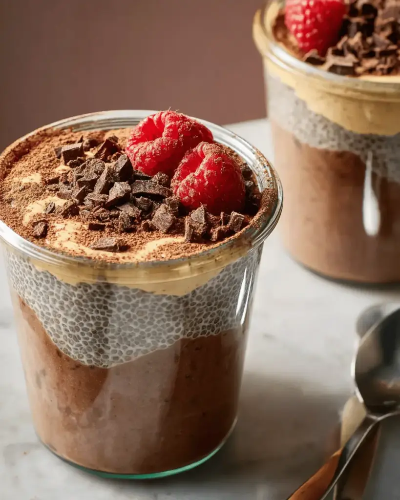 High-Protein Peanut Butter & Chocolate Chia Pudding