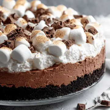 Creamy Marshmallow Chocolate Pie