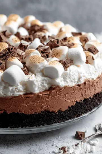 Creamy Marshmallow Chocolate Pie