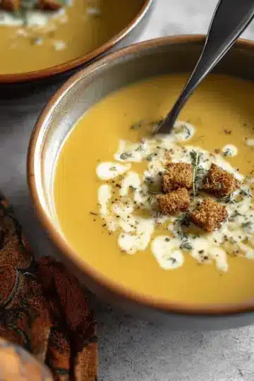 White Sweet Potato Soup