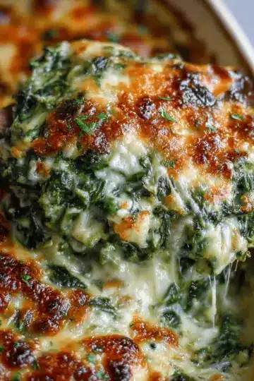 Easy Spinach Gratin