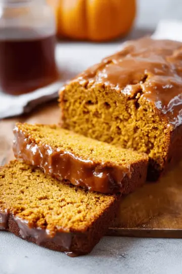 Maple Glazed Pumpkin Bread