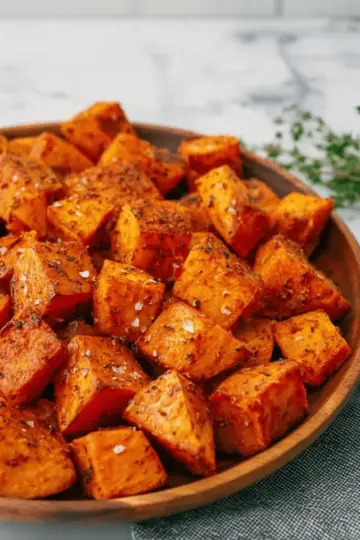 Curry Roasted Sweet Potatoes