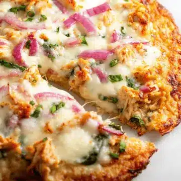Low Carb White Chicken Chili Pizza