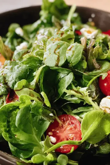 Mixed green salad with balsamic vinaigrette