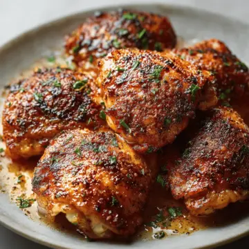Oven Baked Chicken Thighs