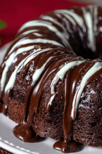 Andes Mint Chocolate Bundt Cake