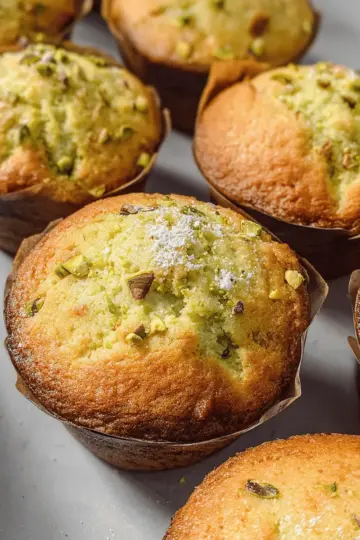 Easy Bakery-Style Pistachio Muffins