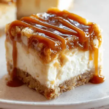Caramel Apple Cheesecake Bars