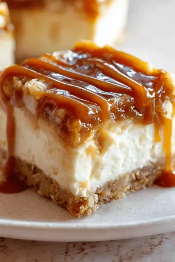 Caramel Apple Cheesecake Bars