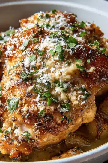 Slow-Cooker Garlic-Parmesan Chicken