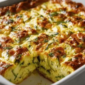 Simple Zucchini Dill Casserole