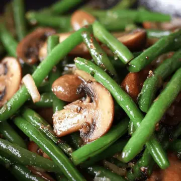 Green Bean Mushroom Saute