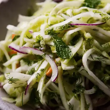 Fennel Slaw with Mint Vinaigrette
