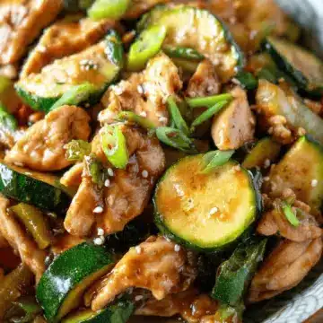 Chicken Zucchini Stir Fry