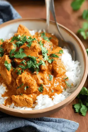 Easy Slow Cooker Butter Chicken
