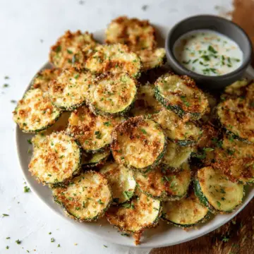 Crispy Baked Zucchini Chips