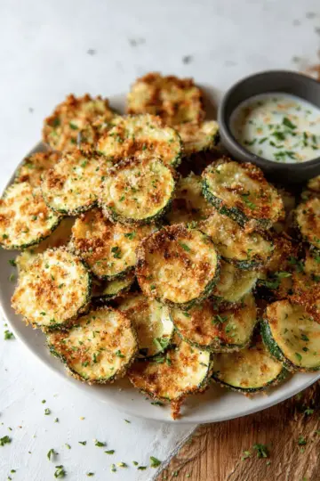 Crispy Baked Zucchini Chips