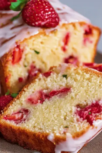 Strawberry Pound Cake