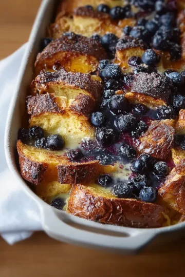 Baked Blueberry French Toast Casserole