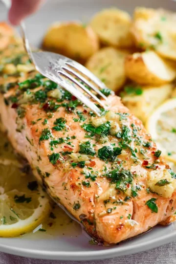 Garlic Butter Baked Salmon