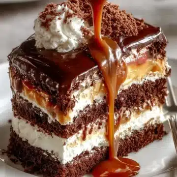 Chocolate Caramel Cream Cake