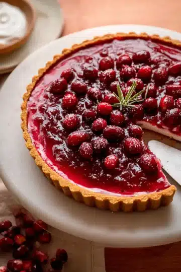 Cranberry Curd Tart