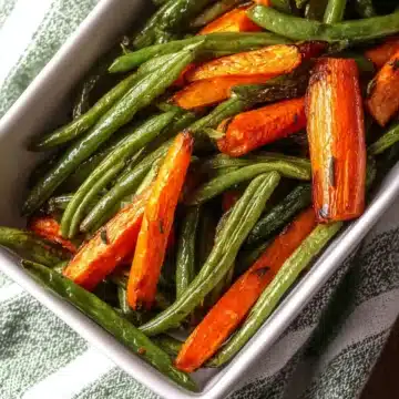 Roasted Green Beans and Carrots