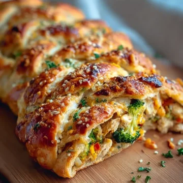 Chicken & Broccoli Braid