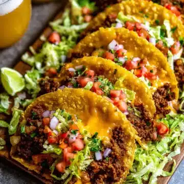 Crispy Beef Tacos (Baked Not Fried!)