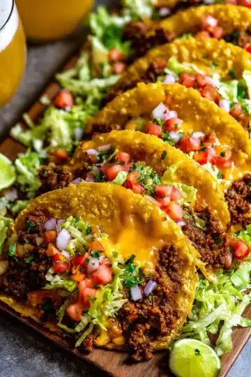 Crispy Beef Tacos (Baked Not Fried!)
