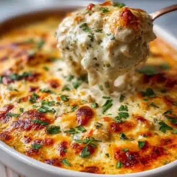 White Chicken Chili Cottage Cheese Bake