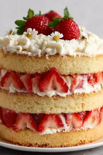 Strawberry Shortcake Layer Cake Recipe
