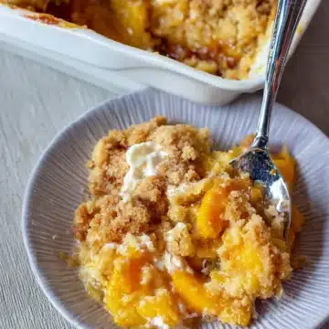 Peach Cobbler Dump Cake