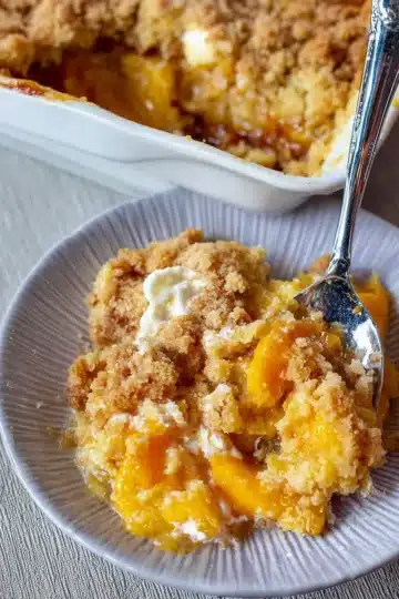 Peach Cobbler Dump Cake