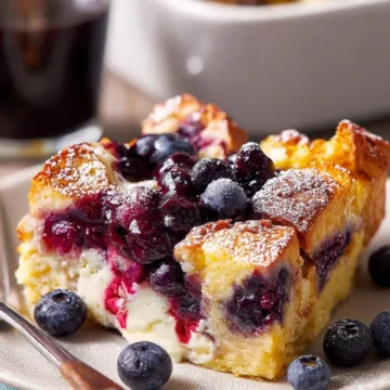 Blueberry French Toast Casserole
