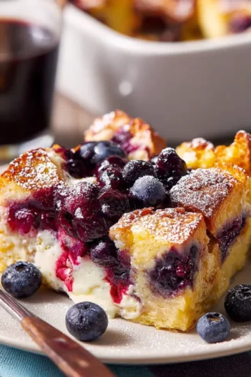 Blueberry French Toast Casserole