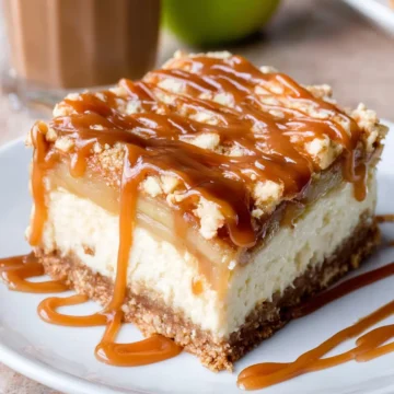 Caramel Apple Cheesecake Bars