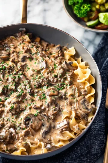 Ground Beef Stroganoff