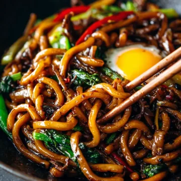 Black Pepper Stir Fried Udon