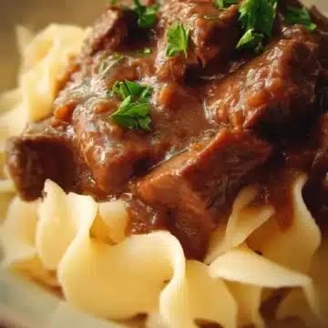 Beef Tips and Noodles