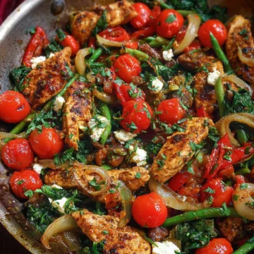 Mediterranean Chicken Stir Fry with Vegetables (30-Minutes, One-Pan)