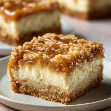Apple Caramel Cheesecake Bars