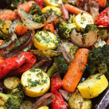 Garlic Herb Roasted Vegetables