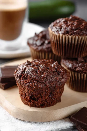 Chocolate Zucchini Muffins