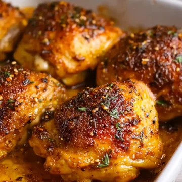 Easy Baked Chicken Thighs
